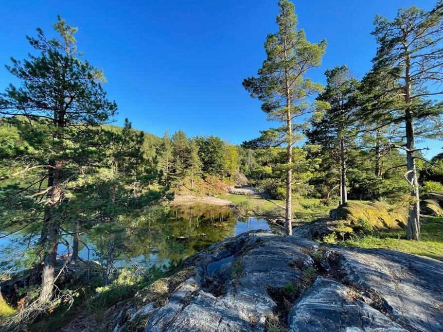 Bosvik Gard, Nyrenovert Leilighet I Hovedhus Fra 1756 Risør Exterior foto